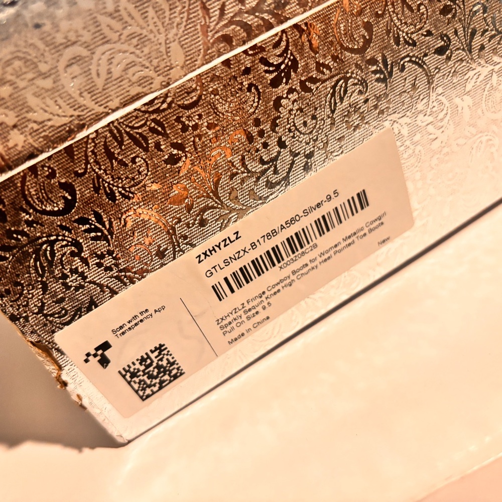 Silver Fringe Boots - image 1